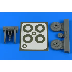   Aires Macchi Mc.205 wheels & paint masks for Hasegawa - kerekek festőmaszkkal