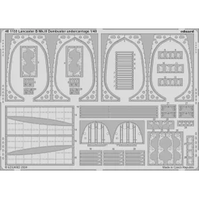   Eduard Accessories Lancaster B Mk.III Dambuster undercarriage 1/48 HKM - futómű-részletező készlet
