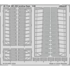   Eduard Accessories MC.200 landing flaps ITALERI - fékszárnyak