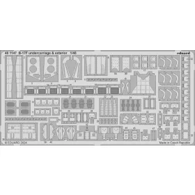   Eduard Accessories B-17F undercarriage & exterior 1/48 - futómű- és külső részletező készlet