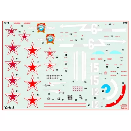 Zvezda Yakovlev YAK-3 Soviet Fighter makett 1:48 (4814Z)