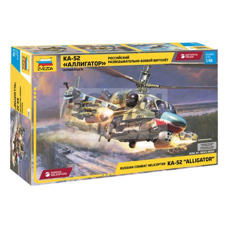 Zvezda Ka-52 Russian Attack Helicopter 1:48 makett (4830Z)