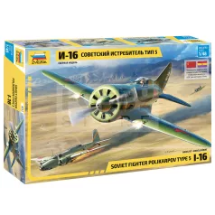   Zvezda SOVIET FIGHTER POLIKARPOV TYPE5  I-16 makett 1:48 (4832Z)