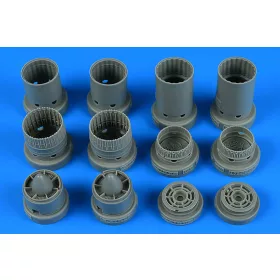   Aires F-4B Phantom II exhaust nozzles for TAMIYA - hajtómű-fúvócsövek