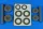 Aires A-26B/C (B-26B/C) Invader wheels & paint masks late - diamond pattern for ICM - kerekek festőmaszkkal, késői változat