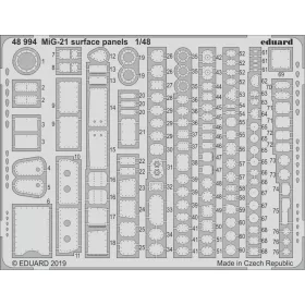   Eduard Accessories MiG-21 surface panels for Eduard - felületi panelek