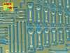 Aber Models Hand tools – 1:48 dioráma kellék makett
