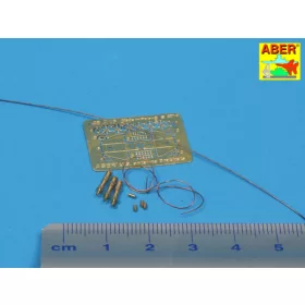   Aber Models US antenna & brackets (set of 3 pcs) - amerikai antenna és tartókonzolok – 3 darabos készlet