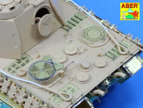 Aber Models Grilles for Sd.Kfz. 171 Panther, Ausf.G Late model - szellőzőrácsok
