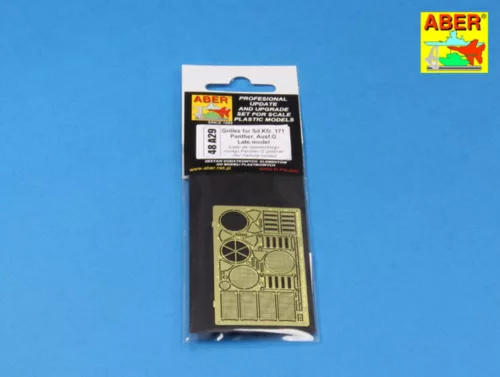 Aber Models Grilles for Sd.Kfz. 171 Panther, Ausf.G Late model - szellőzőrácsok