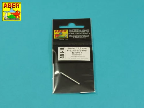 Aber Models Soviet 76,2 mm F-32-tank barrel for KV-1 - szovjet 76,2 mm-es F-32-harckocsi-lövegcső