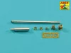 Aber Models német 8,8 cm-es KwK 43/3 L/71 kétrészes lövegcső – késői változat, King Tiger Porsche toronyhoz