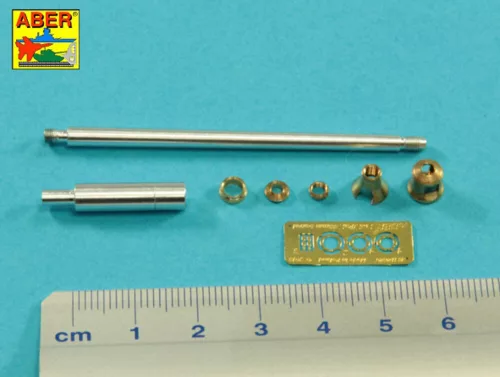 Aber Models német 8,8 cm-es KwK 43/3 L/71 kétrészes lövegcső – késői változat, King Tiger Porsche toronyhoz