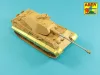 Aber Models német 8,8 cm-es KwK 43/3 L/71 kétrészes lövegcső – késői változat, King Tiger Porsche toronyhoz