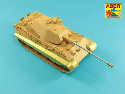 Aber Models német 8,8 cm-es KwK 43/3 L/71 kétrészes lövegcső – késői változat, King Tiger Porsche toronyhoz