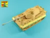 Aber Models német 8,8 cm-es KwK 43/3 L/71 kétrészes lövegcső – késői változat, King Tiger Porsche toronyhoz