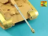 Aber Models német 8,8 cm-es KwK 43/3 L/71 kétrészes lövegcső – késői változat, King Tiger Porsche toronyhoz