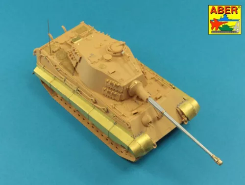 Aber Models Barrel for German 8,8cm Kw.K 43/3 (L/71) gun used on King Tiger Production Turret - német 8,8 cm-es KwK 43/3 L/71 lövegcső – King Tiger sorozatgyártású toronyhoz