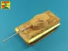 Aber Models Barrel for German 8,8cm Kw.K 43/3 (L/71) gun used on King Tiger Production Turret - német 8,8 cm-es KwK 43/3 L/71 lövegcső – King Tiger sorozatgyártású toronyhoz
