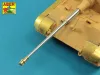 Aber Models Barrel for German 8,8cm Kw.K 43/3 (L/71) gun used on King Tiger Production Turret - német 8,8 cm-es KwK 43/3 L/71 lövegcső – King Tiger sorozatgyártású toronyhoz