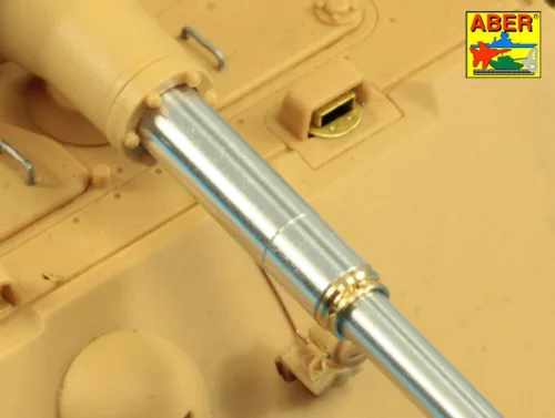 Aber Models Barrel for German 8,8cm Kw.K 43/3 (L/71) gun used on King Tiger Production Turret - német 8,8 cm-es KwK 43/3 L/71 lövegcső – King Tiger sorozatgyártású toronyhoz