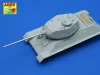 Aber Models Russian 85 mm L/51 barrel for T-34/85 model 43/44 - T-34/85 változat 43/44 – orosz 85 mm-es L/51 lövegcső