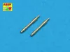 Aber Models 2 Barrels for German Tank MG 34 - német MG 34 harckocsi-géppuskacsövek – 2 db