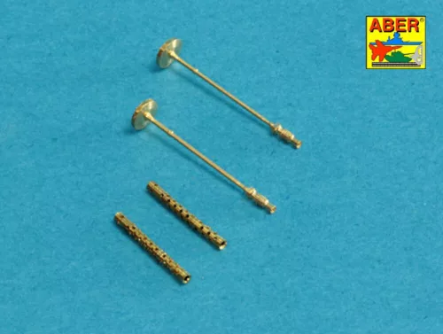 Aber Models Set of 2 barrels for German machine guns MG34 - német MG 34 géppuskacsövek – 2 db