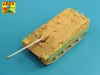 Aber Models German Two part 8,8cm Pak 43/3 (L/71) Barrel for Jagdpanther G1-Late & G2 - Jagdpanther G1-késői és G2 – német kétrészes 8,8 cm-es Pak 43/3 (L/71) lövegcső