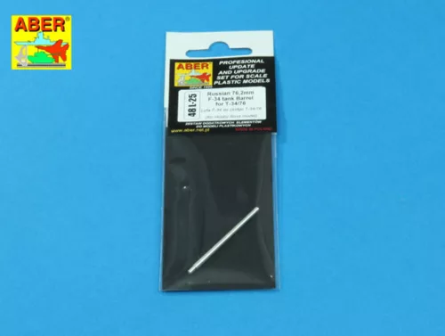 Aber Models Russian 76,2mm F-34 tank Barrel for T-34/76 - orosz 76,2 mm-es F-34 harckocsi-lövegcső