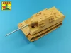 Aber Models 128mm PaK 44 gun for Jagdtiger - 128 mm-es PaK 44 lövegcső – Jagdtigerhez