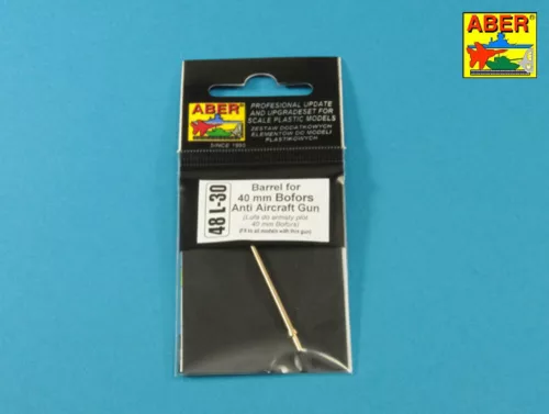 Aber Models Barrel for 40 mm Bofors Anti Aircraft Gun - 40 mm-es Bofors légvédelmi ágyú – lövegcső