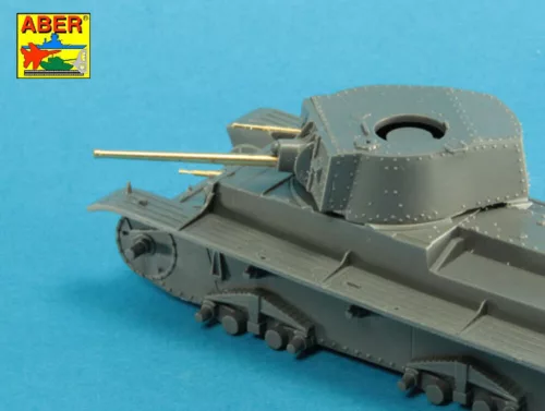 Aber Models German 3,7 cm KwK A 7 L/42 tank gun barrel for Pz.Kpfw. 38(t) - német 3,7 cm-es KwK A 7 L/42 harckocsi-lövegcső