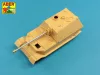 Aber Models German 88mm Pak 43/2 L/71 barrel for Sd.Kfz.184 Elefant - német 88 mm-es Pak 43/2 L/71 lövegcső