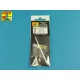 Aber Models német 8,8 cm-es KwK 43/2 L/71 egyrészes lövegcső – King Tiger Porsche toronyhoz