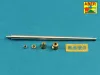 Aber Models német 8,8 cm-es KwK 43/2 L/71 egyrészes lövegcső – King Tiger Porsche toronyhoz