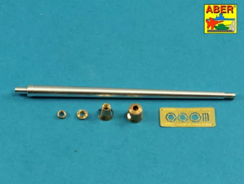 Aber Models német 8,8 cm-es KwK 43/2 L/71 egyrészes lövegcső – King Tiger Porsche toronyhoz