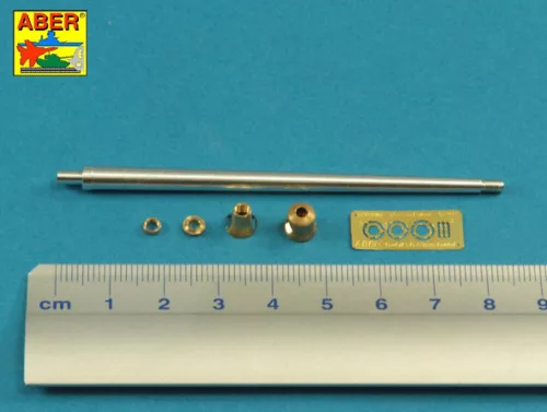 Aber Models német 8,8 cm-es KwK 43/2 L/71 egyrészes lövegcső – King Tiger Porsche toronyhoz