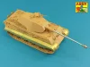 Aber Models német 8,8 cm-es KwK 43/2 L/71 egyrészes lövegcső – King Tiger Porsche toronyhoz