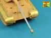 Aber Models német 8,8 cm-es KwK 43/2 L/71 egyrészes lövegcső – King Tiger Porsche toronyhoz