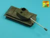 Aber Models Russian 122 mm D-25T tank barrel for IS-2 - orosz 122 mm-es D-25T harckocsi-lövegcső
