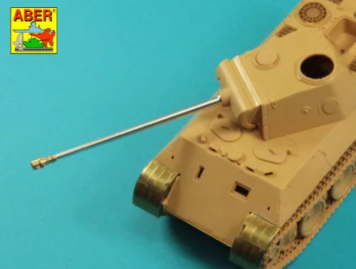 Aber Models Barrel 7,5cm KwK 42L/70 for German tank Panther - német harckocsi Panther – 7,5 cm-es KwK 42L/70 lövegcső