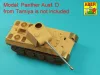 Aber Models Barrel 7,5cm KwK 42L/70 for German tank Panther - német harckocsi Panther – 7,5 cm-es KwK 42L/70 lövegcső