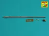 Aber Models German 88mm Pak 43/1 L/71 barrel for Sd.Kfz.164 Nashorn - német 88 mm-es Pak 43/1 L/71 lövegcső