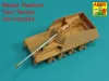 Aber Models German 88mm Pak 43/1 L/71 barrel for Sd.Kfz.164 Nashorn - német 88 mm-es Pak 43/1 L/71 lövegcső