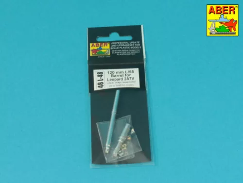 Aber Models 120 mm L/55 Barrel for German Tank Leopard 2A7V - 120 mm-es L/55 lövegcső – Leopard 2A7V-hez