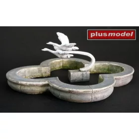   Plus Model Park fountain with swans – dioráma építmény makett