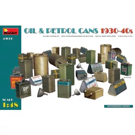   MiniArt Oil & Petrol Cans 1930-40s – 1:48 dioráma-kiegészítő
