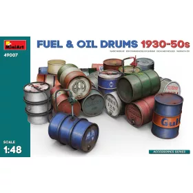   MiniArt Fuel & Oil Drums 1930-50s – 1:48 dioráma-kiegészítő