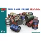 MiniArt Fuel & Oil Drums 1930-50s – 1:48 dioráma-kiegészítő